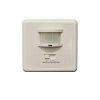 Датчик движения встраиваемый ИК/ЛК IEK LDD 035 500Вт 12м 140° IP20 Белый картинка 